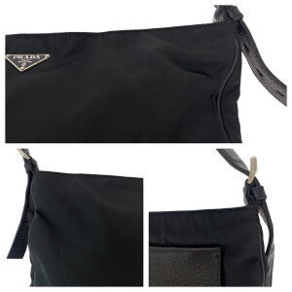 Prada Tessuto Triangular Nylon Shoulder Vitello D… - image 5
